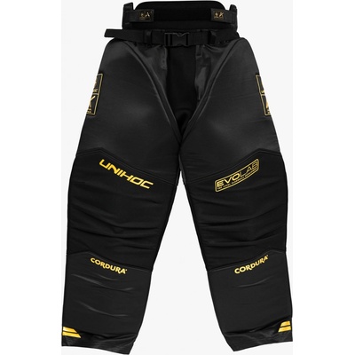 Unihoc Goalie pants ALPHA EVOLAB blakc/gold – Zboží Dáma