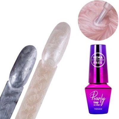 Molly Lac perleťový top coat Sepi Silver 10 g