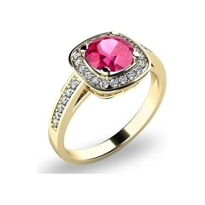 Pattic Zlatý prsten s turmalínem a brilianty G1076601