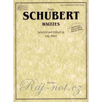 SCHUBERT FRANZ WALTZES intermediate piano solos
