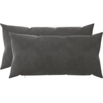 vidaXL Калъфка за възглавница 2 pcs HEERLEN Тъмносиво 40 x 80 cm (909817)