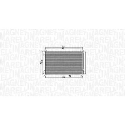 Kondenzátor, klimatizace MAGNETI MARELLI 350203991000