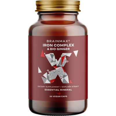BrainMax Iron Complex, железен бисглицинат, 25 мг, 50 растителни капсули