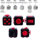 Fidget Cube antistresová kostka Bílo žlutý