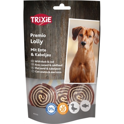 PREMIO Lolly lízatko s kačicou a treska 11 cm 80 g