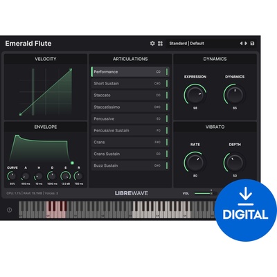 Libre Wave Emerald Flute (Дигитален продукт)