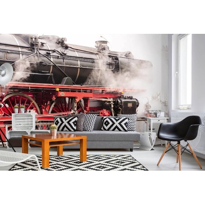 DIMEX ART Самозалепваща се флизелинова фототапета стар ретро локомотив 375 x 250 см