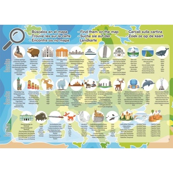 EDUCA Mapa Evropy 150 dielov