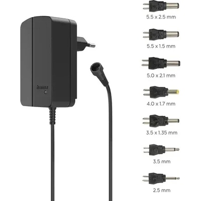 Hama Универсално захранване, регулируемо, 1500mA, 24W, max. 24V, 7 адаптера (HAMA-223616)
