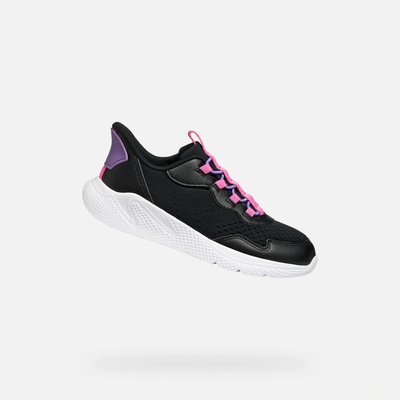 Geox Sprintye Fast In Sneakers Girls čierna biela