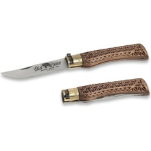 Old Bear STAINLESS STEEL, CARVED WALNUT HANDLE M 9307/19_LNI