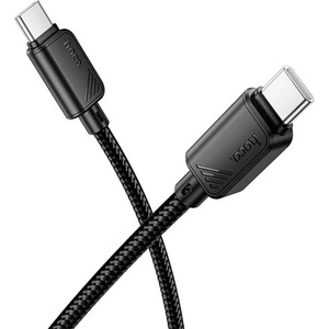 hoco. X114 кабел за данни Type-C - Type-C, 100 см, ЧЕРЕН X114_C_C_B (X114_C_C_B)