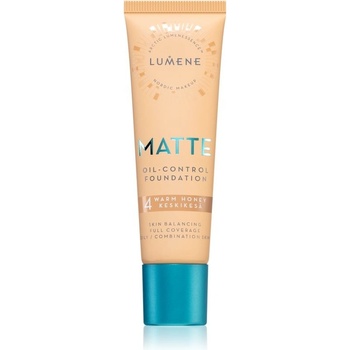 Lumene Nordic Makeup Matte fluidní make-up pro mastnou a smíšenou pleť 4 Warm Honey 30 ml