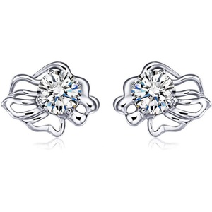 Silenti Jewelry Сребърни обеци "Лъв