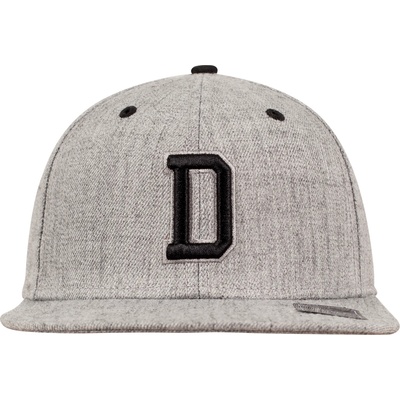 Urban Classics Шапка с козирка в сиво Letter Snapback D UB-10532-00318 - Сив, размер htgrey/L