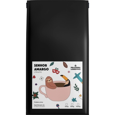 Pražírna Lobkovice SENHOR AMARGO z Brazílie zrnková 0,5 kg