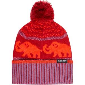 Mammut Детска зимна шапка (beanie) Mammut Kid's Mammut Retro Beanie - Dark Mammut Red / Paloja - размер One Size (904-6874-0111)