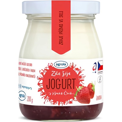 Agrola Jogurt jahoda 200 g – Zboží Dáma