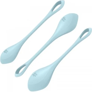 Satisfyer Комплект силиконови вагинални топчета Satisfyer Yoni Power 2 сини