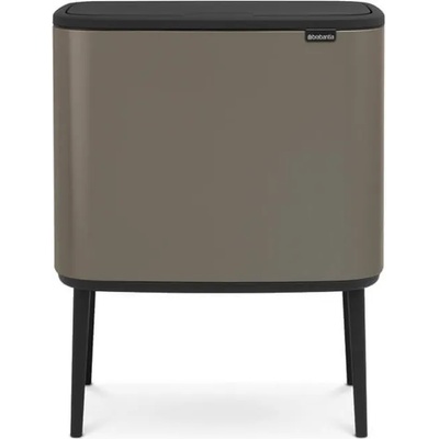 Brabantia 3 х 11 л. кош за смет в цвят платина Brabantia серия Bo Touch (651121)