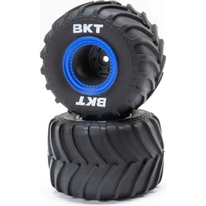Losi Загубено колело с гума MT, син badlock(2): Mini LMT