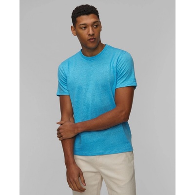 Mc2 Saint Barth pánské Lněné tričko Ecstasea N modré