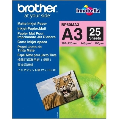 Brother Хартия, Brother BP-60 A3 Innobella Matt Photo Paper (A3/25 sheets) (BP60MA3)