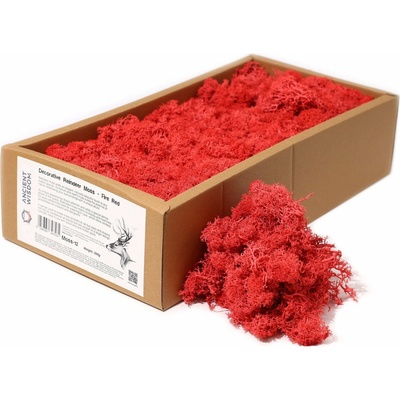 Dekoračný Islandský Mach - Ohnivo Červený - 635g