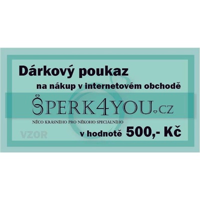 Dárkový poukaz 500 Kč
