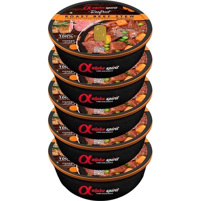 Alpha Spirit Dog Realfood Говеждо яхния 5 x 280 г