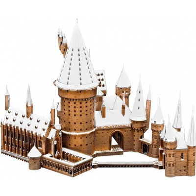 Metal Earth 3D puzzle Harry Potter: Zasněžený Bradavický hrad (ICONX) 136 ks