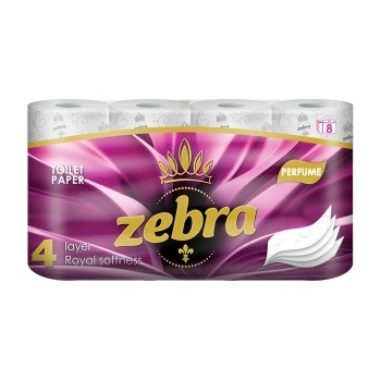 Zebra Тоалетна хартия Zebra Perfume 8 рула (87665467)
