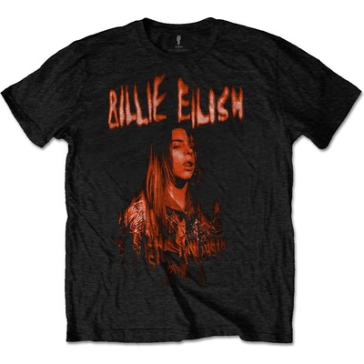 Billie Eilish tričko Spooky Logo čierne