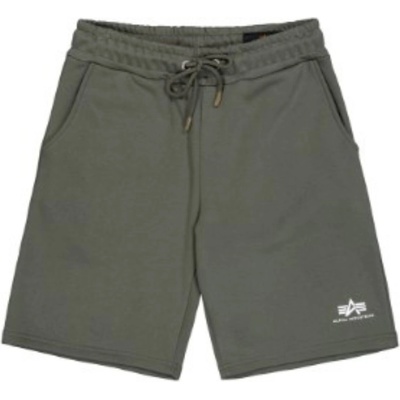 Alpha Industries pánske teplákové šortky Basic Short SL II dark olive