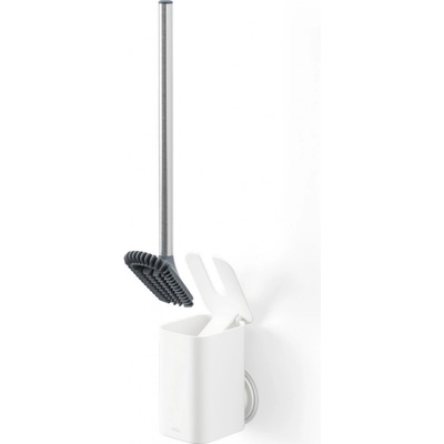 Umbra Bílá samodržící WC štětka z recyklovaného plastu Flex Adhesive