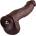 HISMITH HSA26 Monster Series Huge Dildo KlicLok Brown 25cm