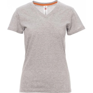 PAYPER v-neck lady melange 000952-0252 / Дамска тениска с къс ръкав, с v-образно деколте - меланж сиво l (000952025213001l)
