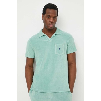 Ralph Lauren Тениска с яка Polo Ralph Lauren в зелено с изчистен дизайн 710901044 (710901044)