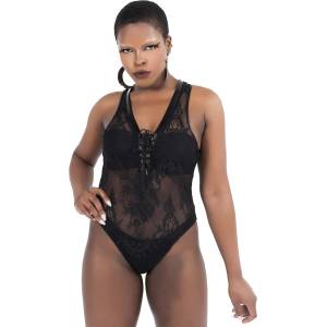 KILLSTAR дамско боди KILLSTAR - Desert Rose Lace - Черен - KSRA003304