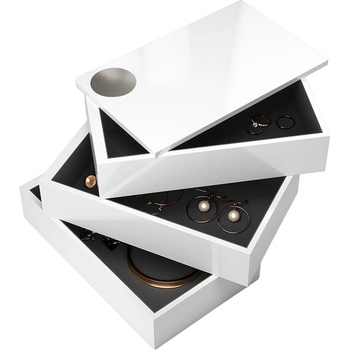 Umbra Кутия за бижута на три нива Umbra Spindle, цвят бял (308712-660)