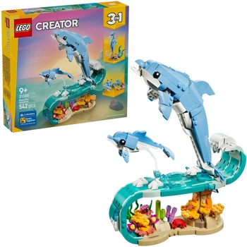 LEGO® Creator 3-in-1 - Sea Animals: Beautiful Dolphins (31385)