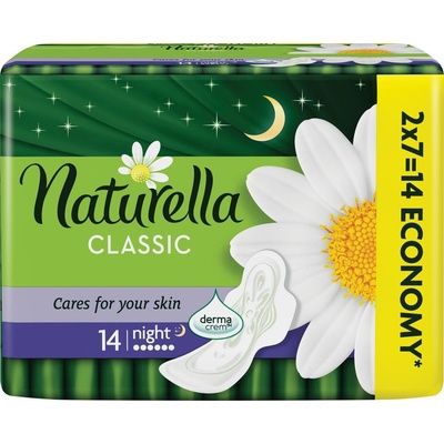 Naturella vložky classic wings night duo 2 x 7 ks