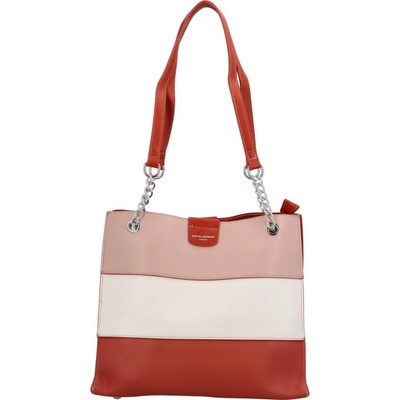 David Jones dámska kabelka cez plece tehlovo Jyotisis červená