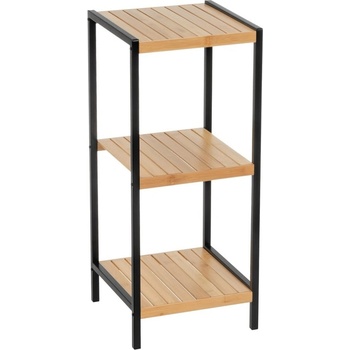Casa Selección Черен и естествен бамбуков стелаж 30x70 cm - Casa Selección (806170)