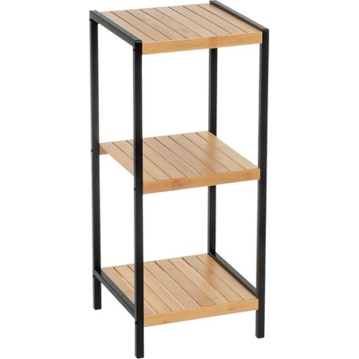 Casa Selección Черен и естествен бамбуков стелаж 30x70 cm - Casa Selección (806170)