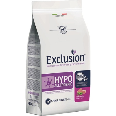 Exclusion Monoprotein Vet Diet Hypoallergenic Small Breed >10 kg bravčové mäso hrášok 7 kg