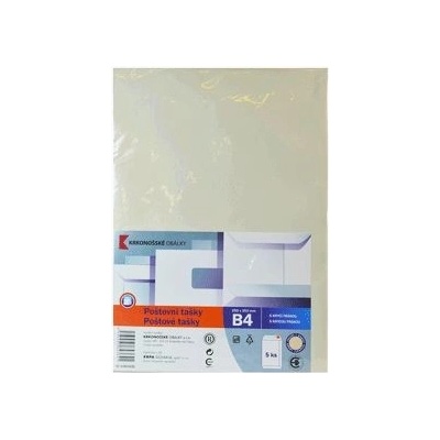 Obálka B4 bílá samolepící (A4) 5ks 250x353mm
