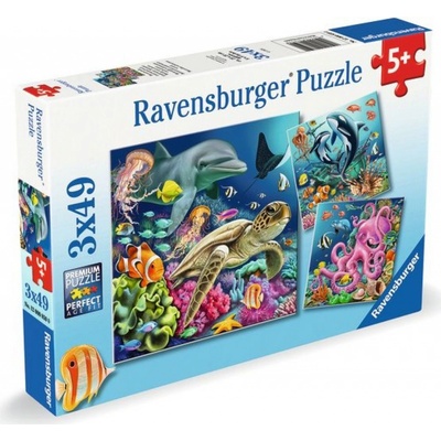 Ravensburger Život pod vodou 3 × 49 dielov