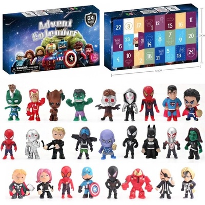 Adventní kalendář superhrdinů Marvel - 24ks