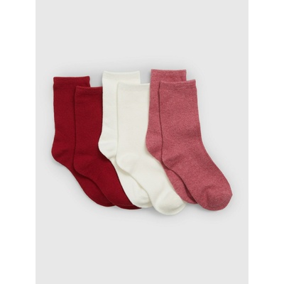 GAP Детски чорапи CashSoft, 3 броя GAP GAP | Cherven | Момичешки | 116/122